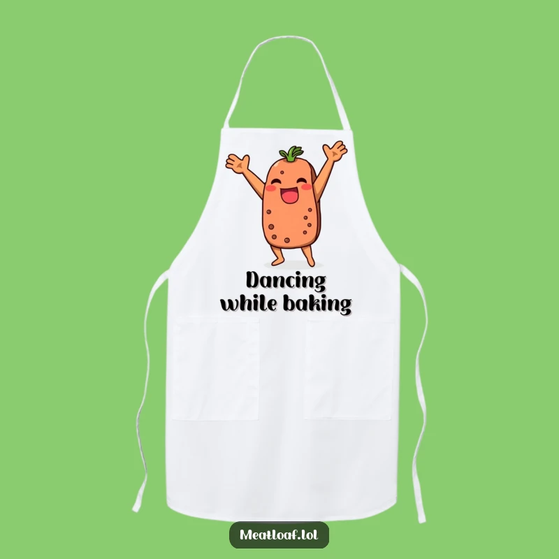Funny Meatloaf Dance Apron: Cook Up Laughs in the Kitchen