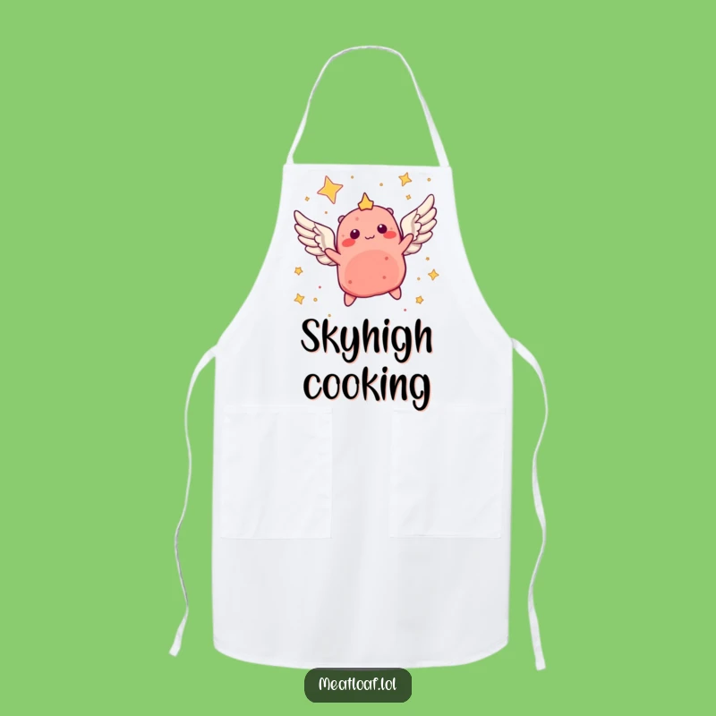 Funny Angel Meatloaf Apron: Cook with Celestial Flair in this Hilarious Kitchen Wear