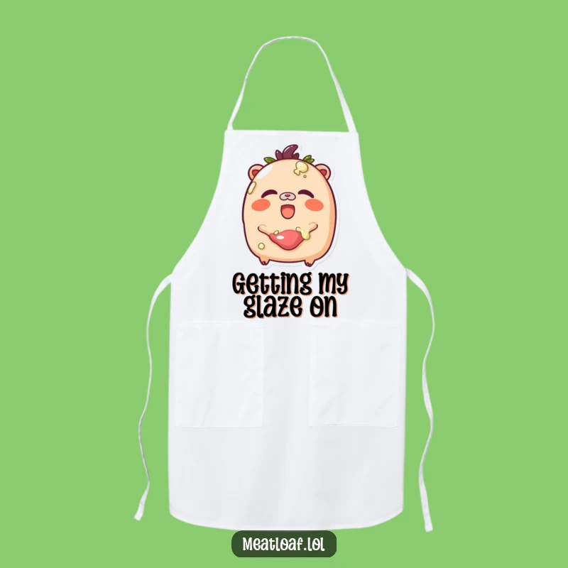 Funny Glazed Meatloaf Apron: Giggle Loaf Bib, Humorous Baking Sweet Gift