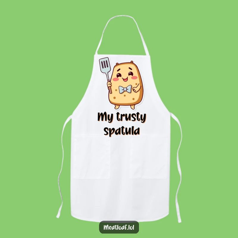 Funny Meatloaf Apron: Dapper Loaf Spatula Hug Bib, Humorous Cooking Gift