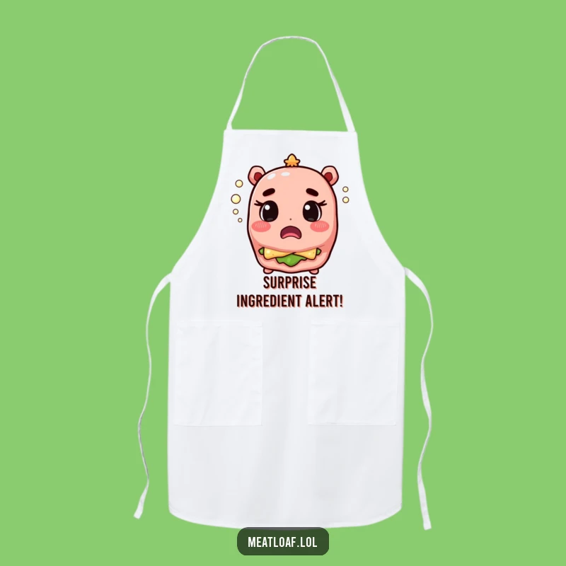 Funny Meatloaf Champagne Surprise Apron - Chef's Hilarious Kitchen Gift