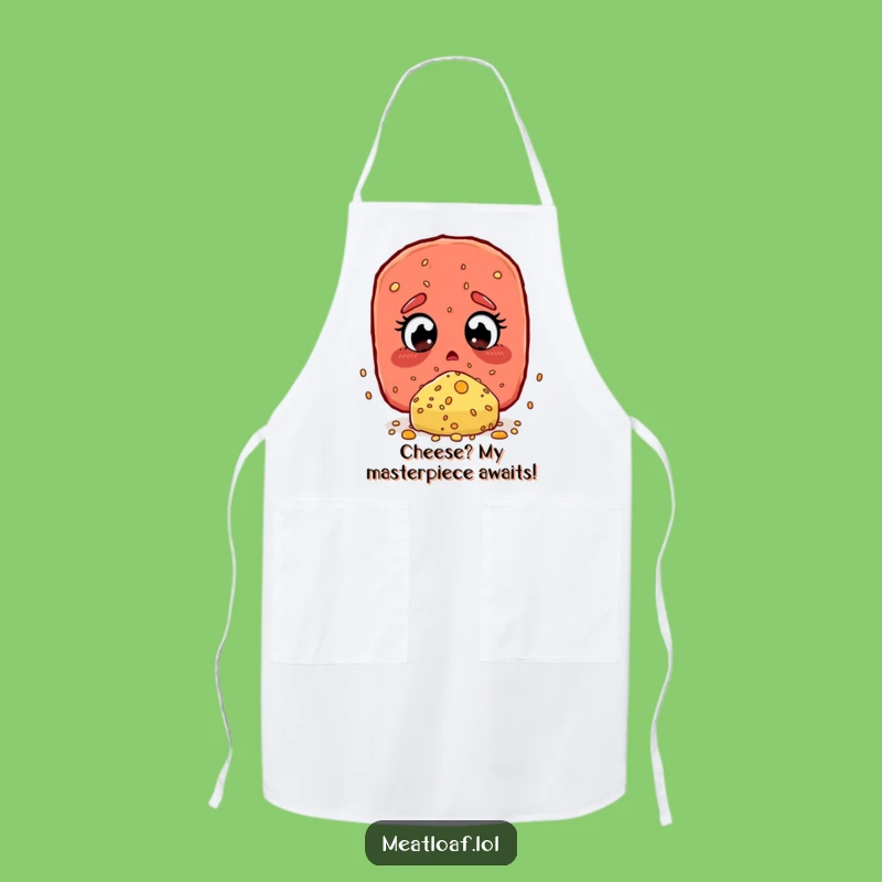 Funny Meatloaf Cheese Sprinkle Apron - Cook with Cheesy Amazement!
