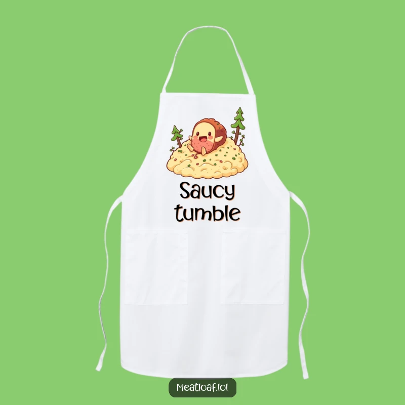 Funny Meatloaf Hill Tumble Apron: Cook with Playful Foodie Style Gift