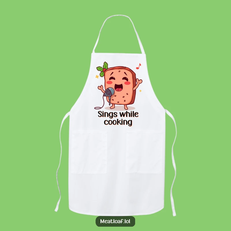 Funny Meatloaf Microphone Apron: Cook Up Laughs in the Kitchen with this Musical Gear