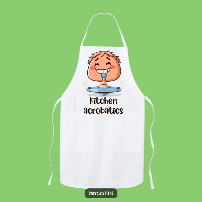 Funny Meatloaf Balancing Act Apron - Hilarious Kitchen Challenge Gift