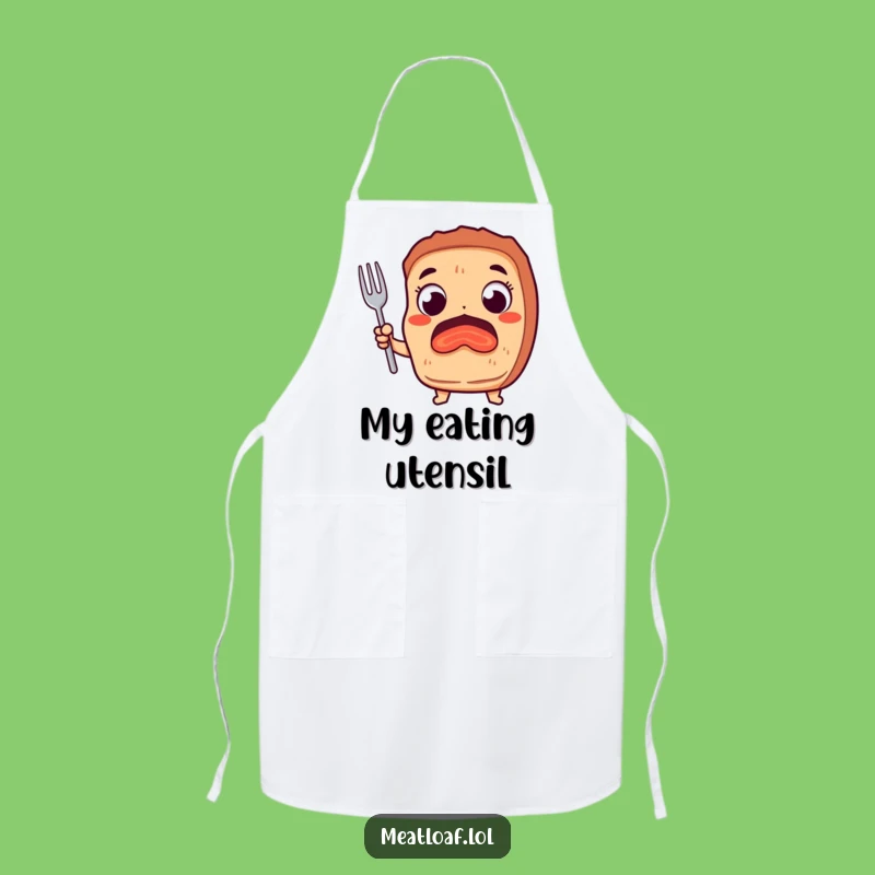 Funny Meatloaf Fork Apron: Cook with Enthusiasm and Humor!