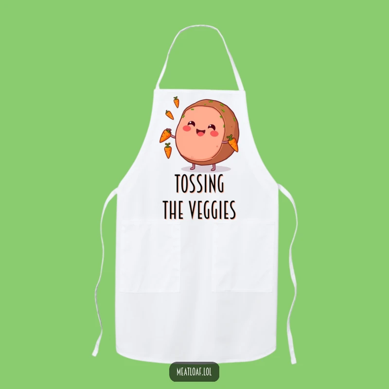 Funny Meatloaf Juggling Apron: Cook with Skill and Smiles!