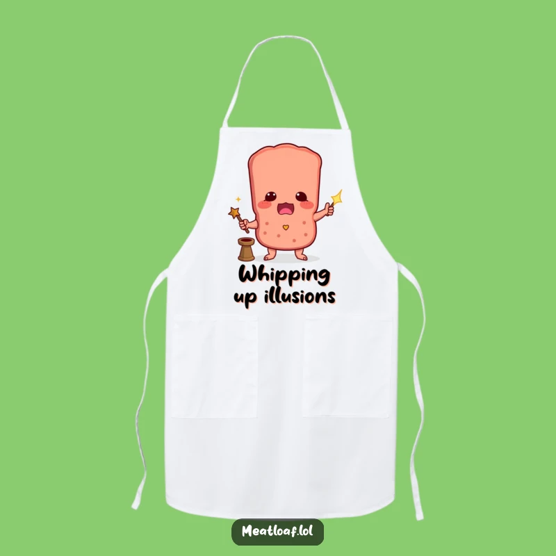 Funny Magic Meatloaf Apron: Cook with Enchanting Flair in this Hilarious Kitchen Wear