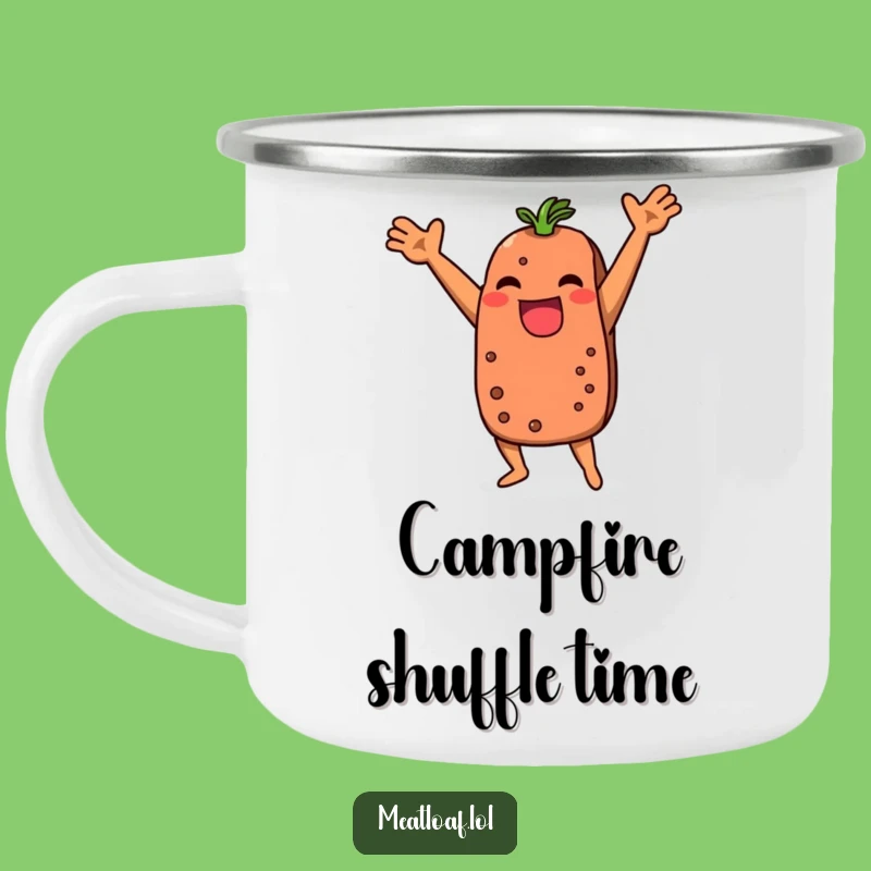 Funny Meatloaf Dance Camping Mug: Trailside Tunes and Sips