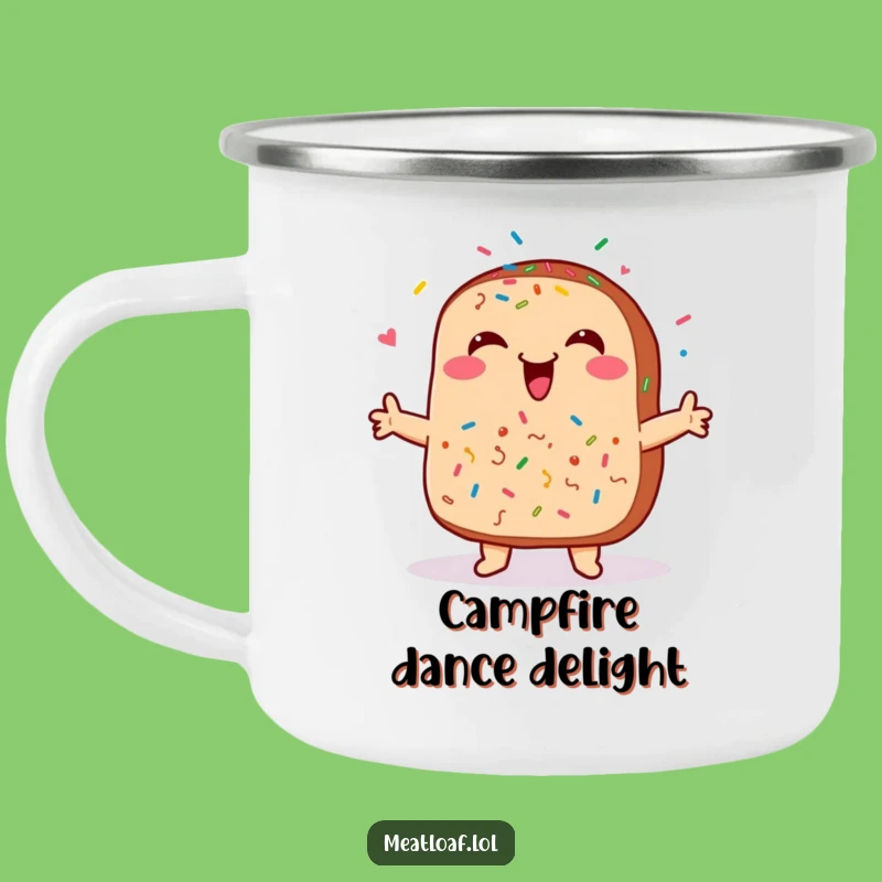 Funny Meatloaf Sprinkles Camping Mug - Cozy Campfire Treat Funny Gift