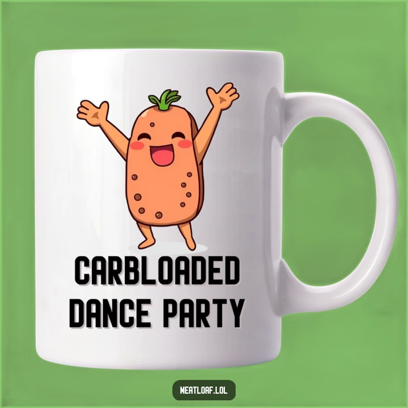 Funny Meatloaf Dance Mug: Hilarious Foodie Gift for Kitchen Comedians