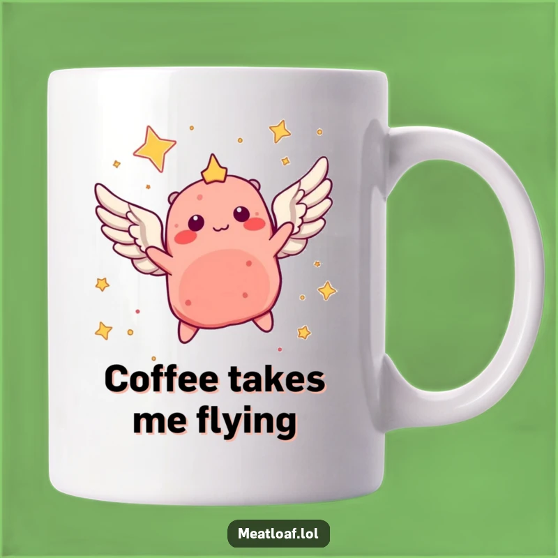 Funny Angel Meatloaf Mug: Dream Big with this Hilarious and Whimsical Gift