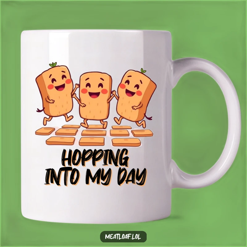 Funny Hopscotch Meatloaf Mug: Enjoy playful moments with this Humorous Gift