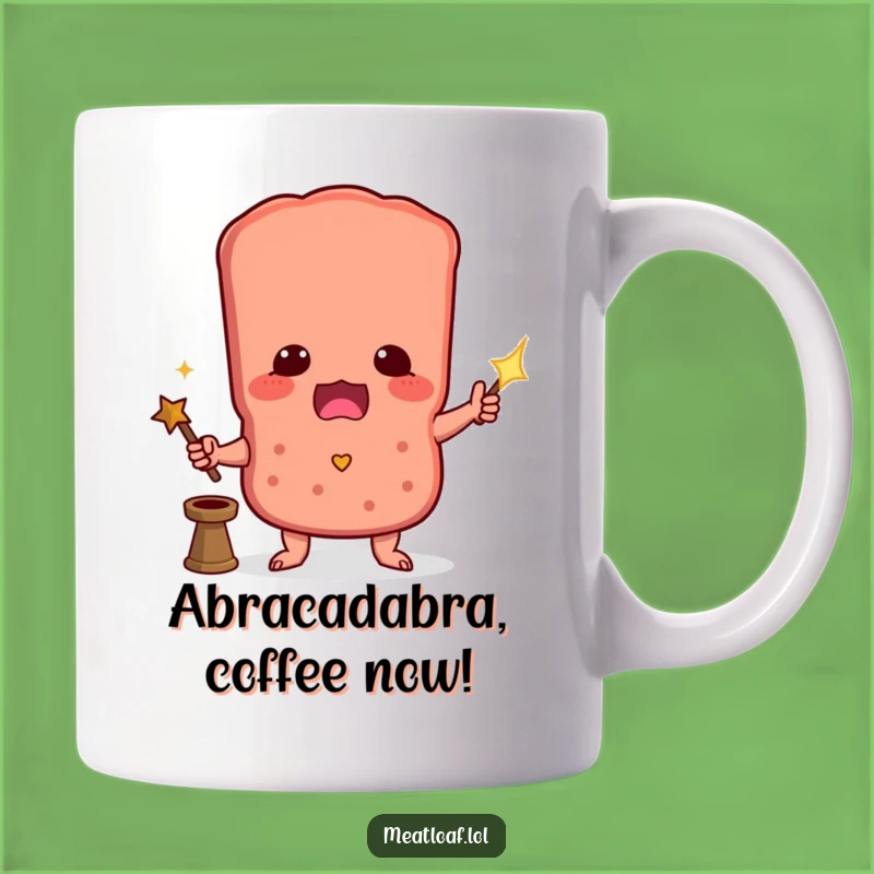 Funny Magic Meatloaf Mug: A Hilarious Gift for Aspiring Wizards and Foodies Alike