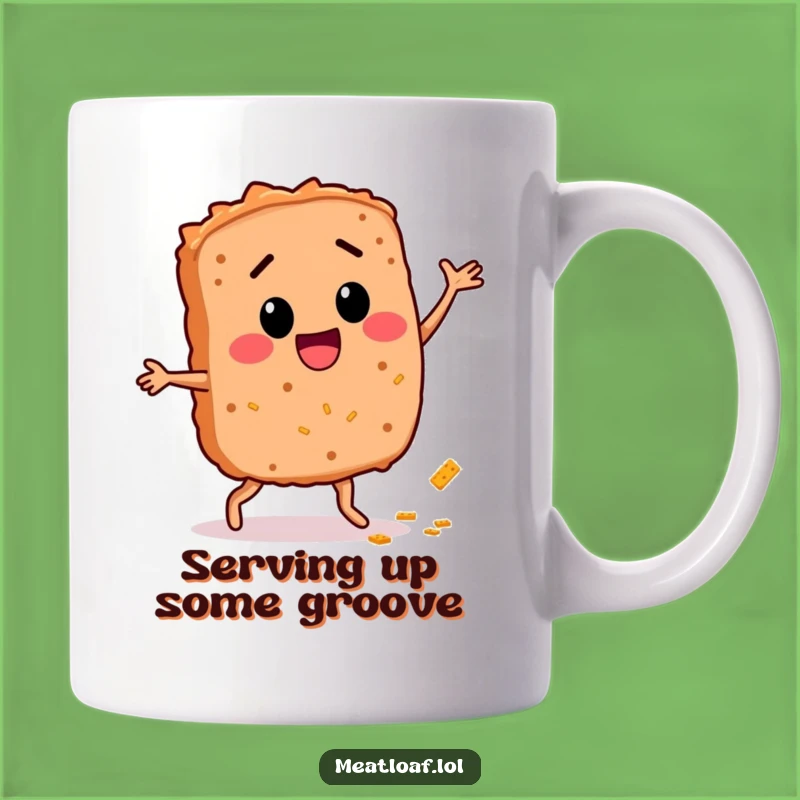 Funny Meatloaf Dance Mug: Hilarious Comfort Food Gift for Foodies!