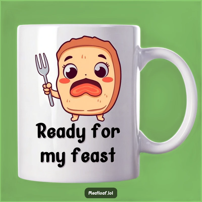 Funny Meatloaf Fork Mug: Get Excited for This Hilarious and Hungry Meatloaf Gift!