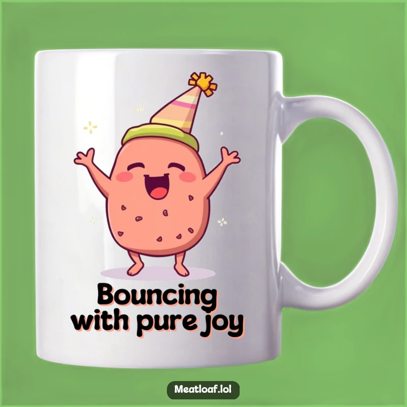 Funny Meatloaf Party Hat Mug - Hilarious Gift for Foodies & Fun Lovers