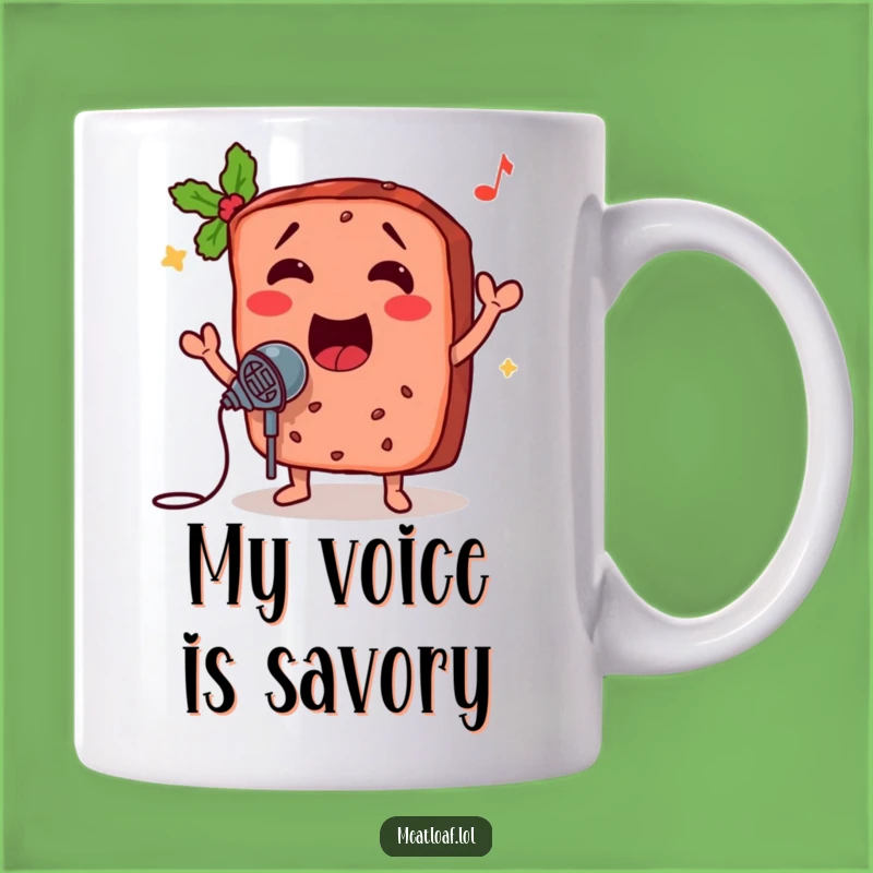 Funny Singing Meatloaf Mug: A Hilarious Musical Foodie Gift for Comedy Lovers