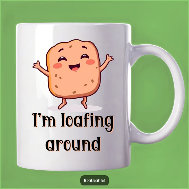 Funny Meatloaf Mug: Dance Your Way to Happiness with This Silly Foodie Brew