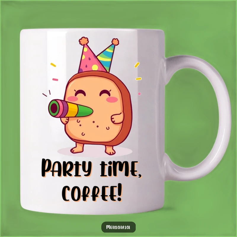 Funny Meatloaf Party Mug: Glee-Filled Celebration Design, Perfect Humorous Gift