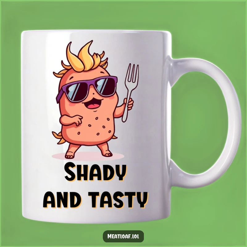 Funny Meatloaf Dancer Mug: Cool Carb Character Grooving, Perfect Funny Gift!