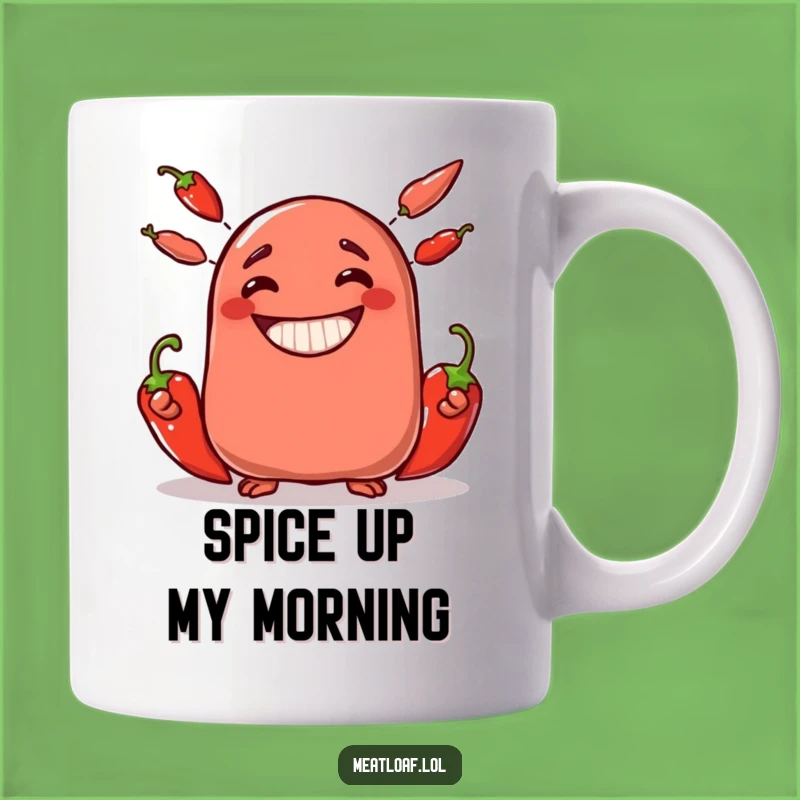 Funny Meatloaf Juggler Chili Pepper Mug - Hilarious Foodie Gift Idea