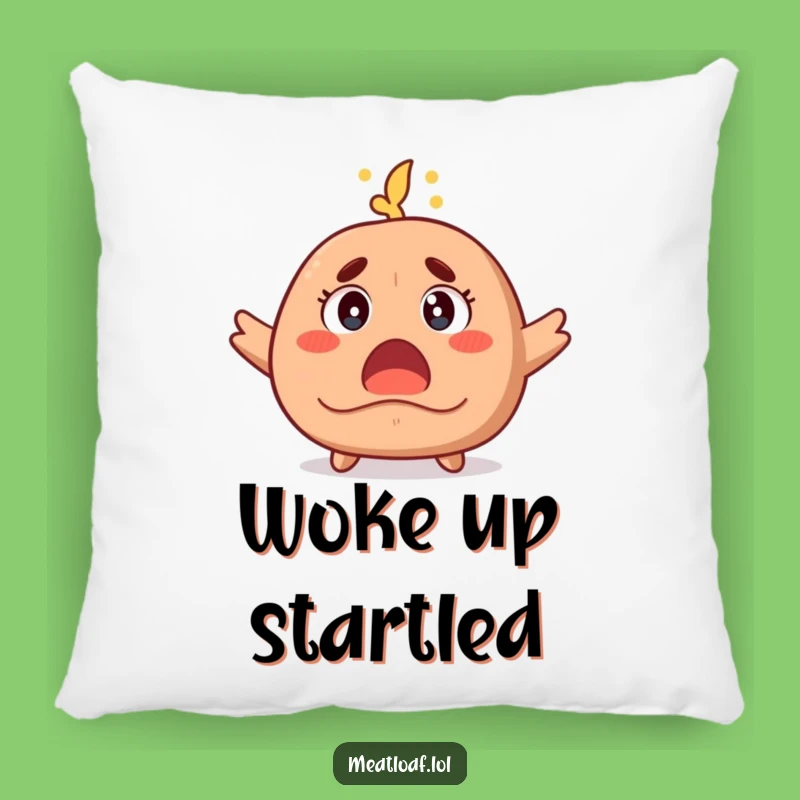 Cozy Funny Surprised Meatloaf Pillow: Snuggle with Shocking Comfort