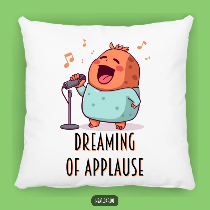 Funny Meatloaf Maestro Pillow - Cozy & Comedic Home Decor Gift