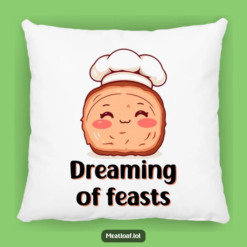 Funny Meatloaf Chef Pillow: Cozy Comfort with a Side of Culinary Humor!