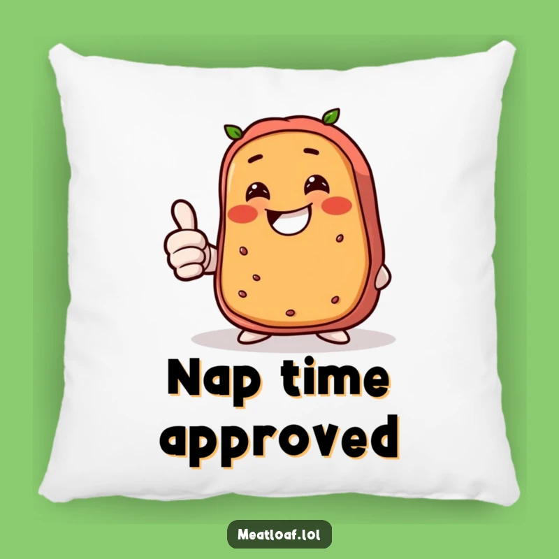 Funny Giggling Meatloaf Pillow: Cuddle Up with Comfort and Hilarious Foodie Cheer