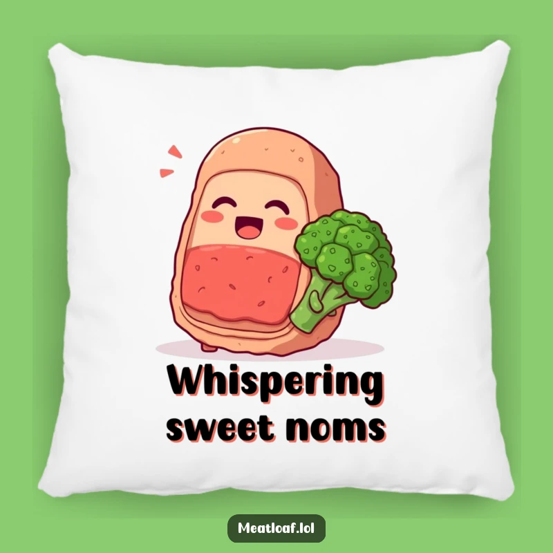 Funny Meatloaf & Broccoli Pillow: Secret Jokes, Gift