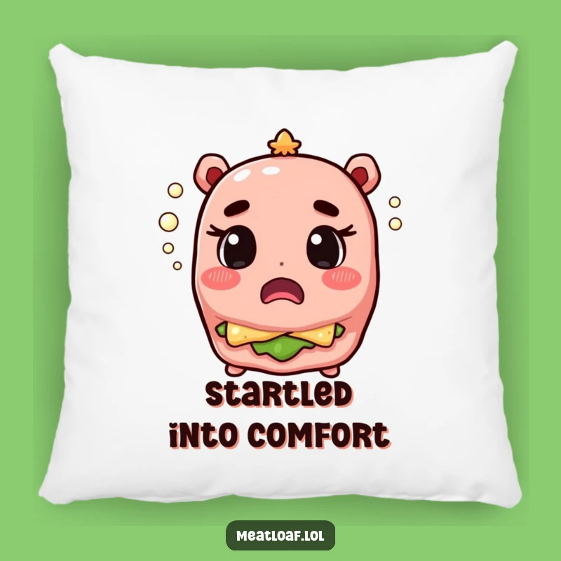 Funny Meatloaf Champagne Surprise Pillow - Cozy Comedic Accent Gift