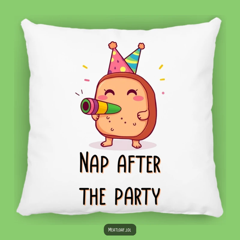 Funny Meatloaf Party Pillow: Soft Celebration Cushion, Perfect Humorous Gift