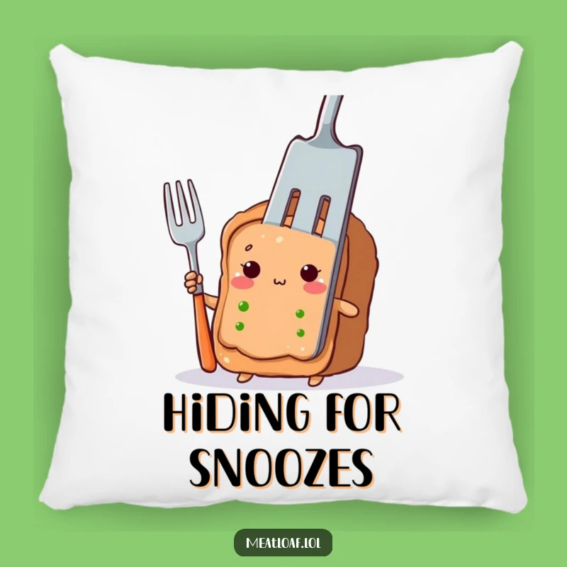 Funny Meatloaf Pillow: Shy Peeking Character, A Soft and Funny Gift