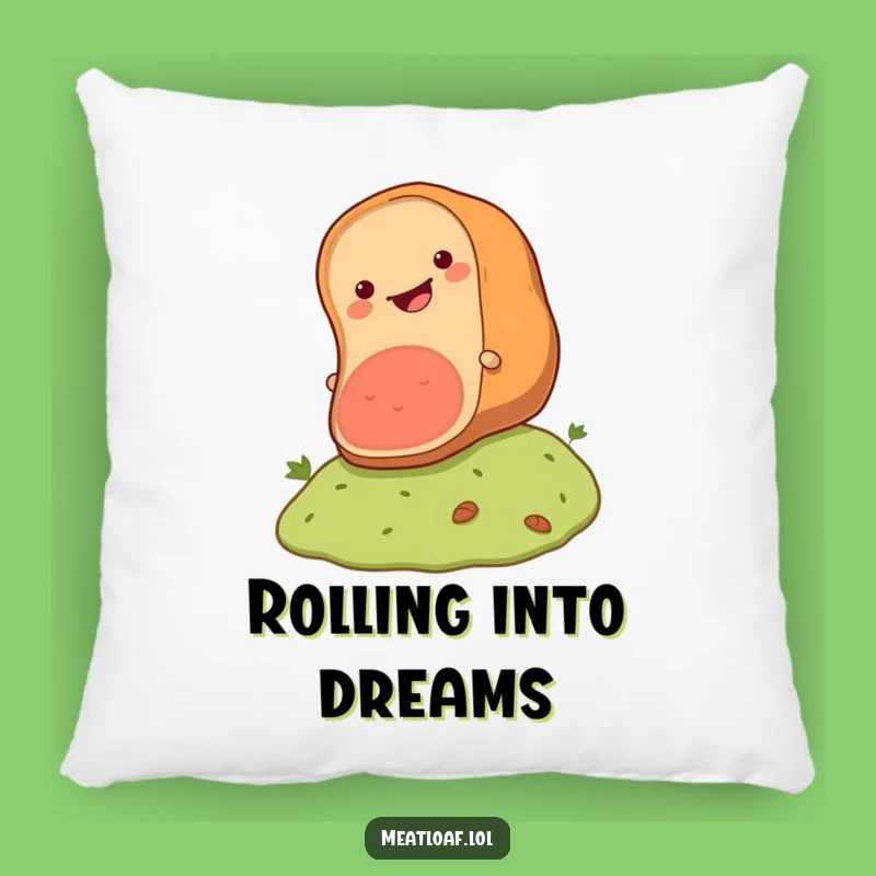 Funny Meatloaf Roll Pillow: Cozy Comfort with a Happy Tumbler