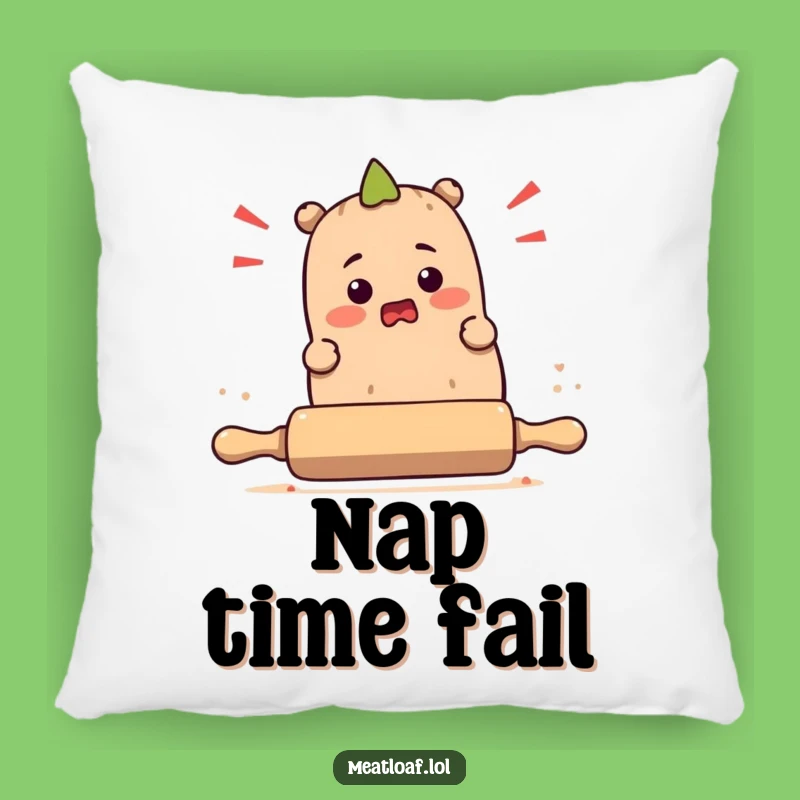 Funny Meatloaf Tripping Pillow: Comfy and Hilarious Home Decor Accent