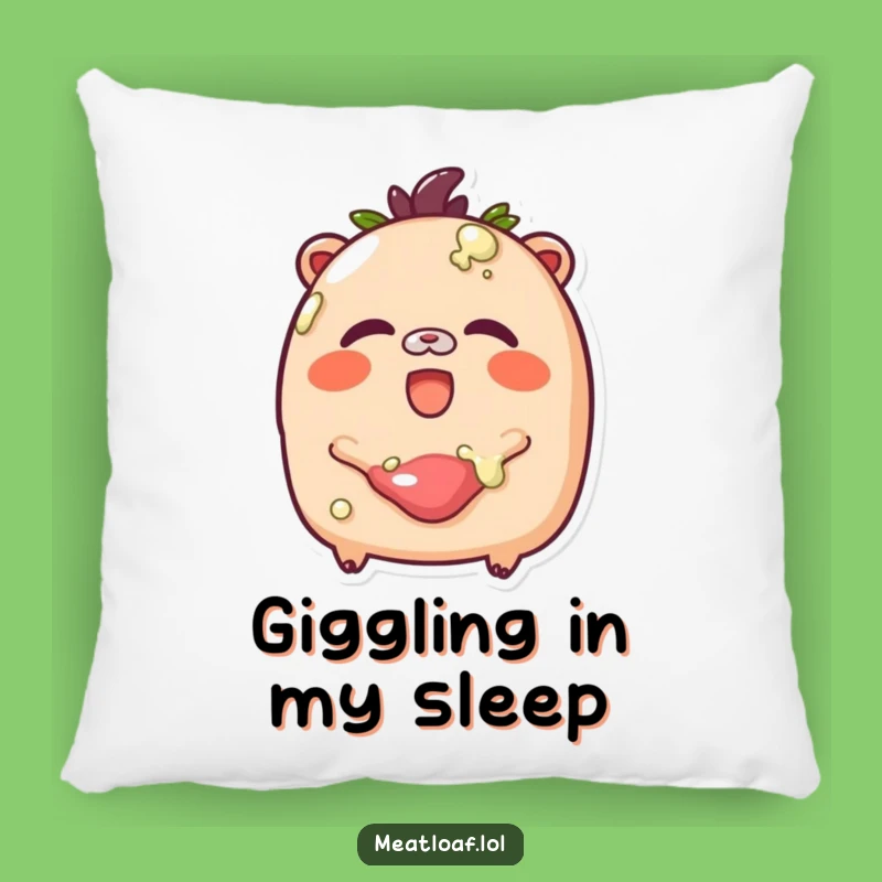 Funny Glazed Meatloaf Pillow: Giggle Loaf Cushion, Cozy Humorous Sweet Gift Decor