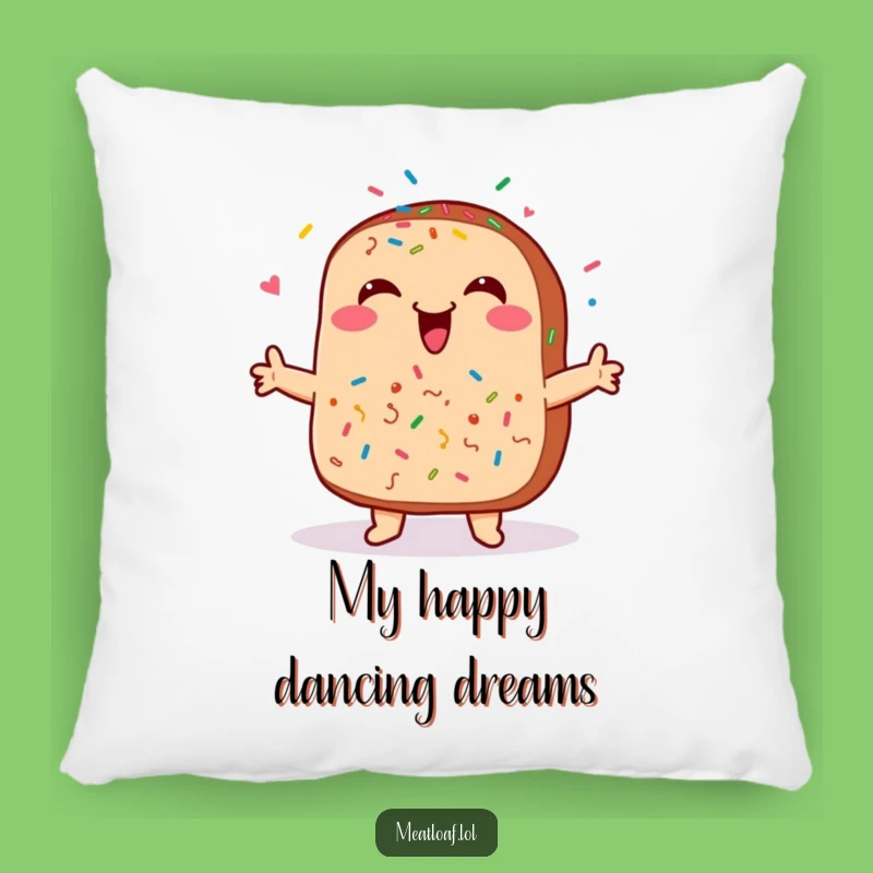 Funny Meatloaf Sprinkles Pillow - Soft & Comfy Funny Gift Cushion