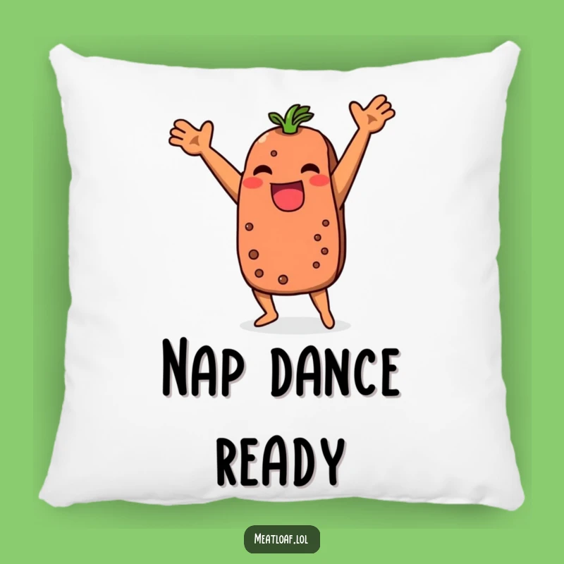 Funny Meatloaf Dance Pillow: Comfy Cuddles with a Side of Chuckles