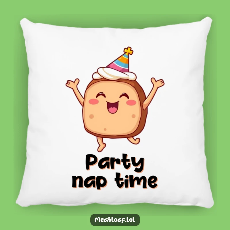 Soft Funny Meatloaf Party Pillow: Cuddle with Culinary Fun, Adorable Funny Gift!