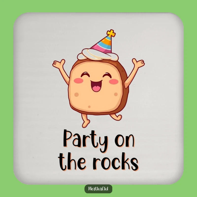 Funny Meatloaf Party Coaster Set: Protect Surfaces with Fun, Chic Funny Gift!