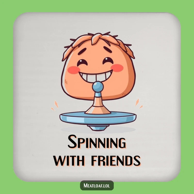 Funny Meatloaf Balancing Act Coaster - Hilarious Table Protector Gift