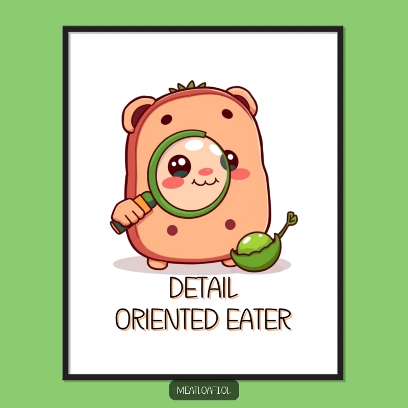 Funny Meatloaf Explorer Poster: Detailed Carb Art - The Perfect Funny Gift!