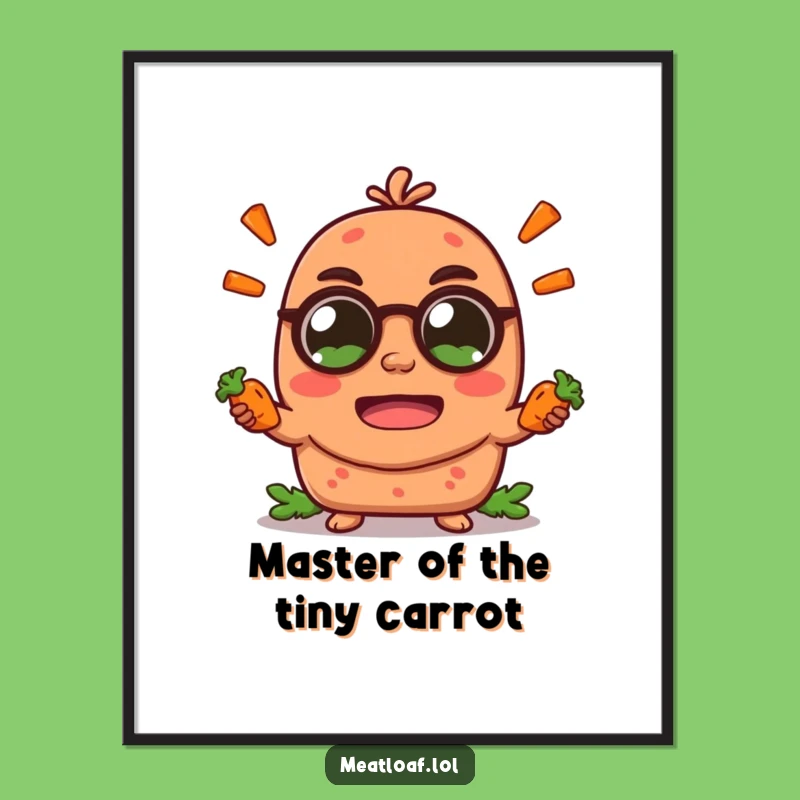 Funny Meatloaf Poster: Hilarious Juggling Loaf Artwork for Your Walls