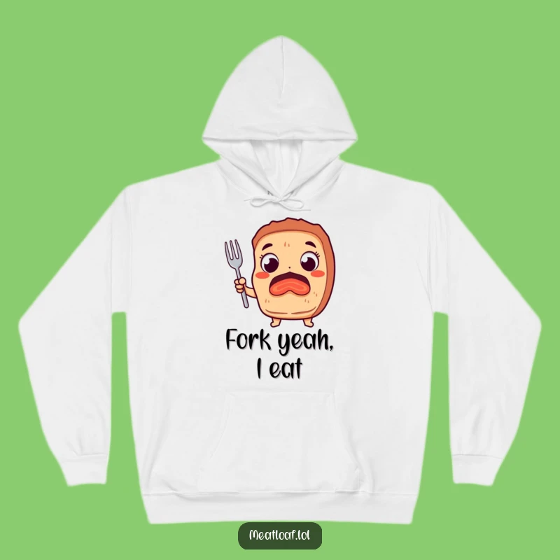 Cozy Funny Meatloaf Hoodie: Stay Warm and Ready to Eat with This Excited Meatloaf!