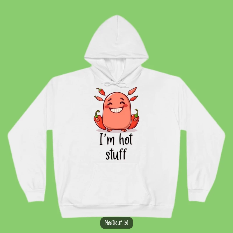 Cozy Funny Meatloaf Juggler Hoodie - Warm & Hilarious Chili Pepper Fan Gift