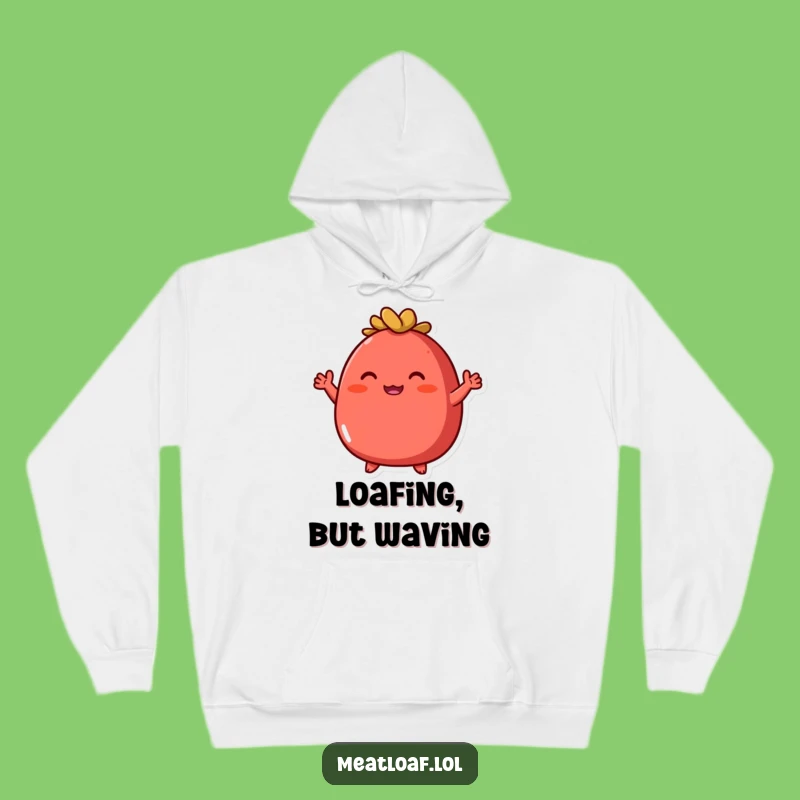 Funny Meatloaf Hoodie: Enthusiastic Character Comfort, A Cozy Funny Gift