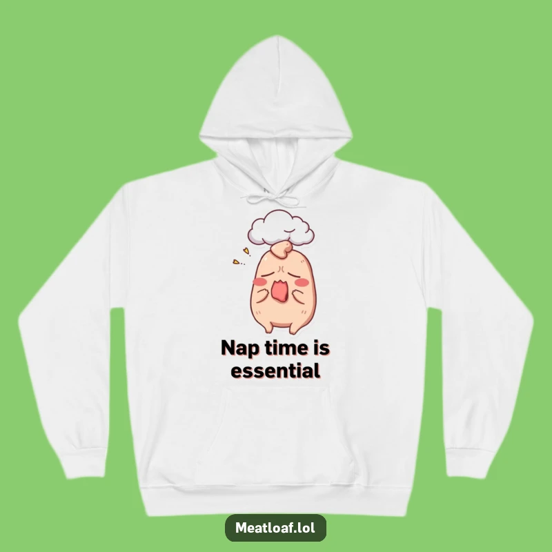 Funny Sleepy Meatloaf Hoodie - Cozy Comfort Food Apparel for Ultimate Relaxation Gift