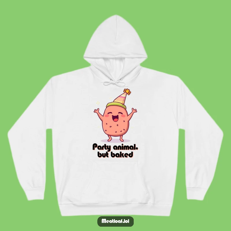 Funny Meatloaf Party Hat Hoodie - Cozy & Hilarious Celebration Gift
