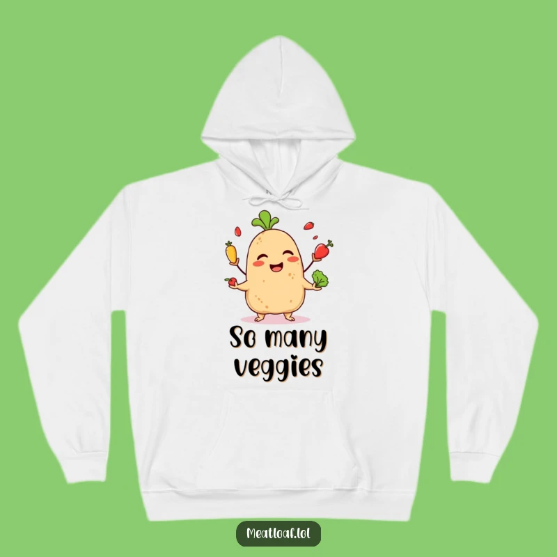 Cozy Funny Giggling Meatloaf Hoodie: Warm Up with Juggling Fun